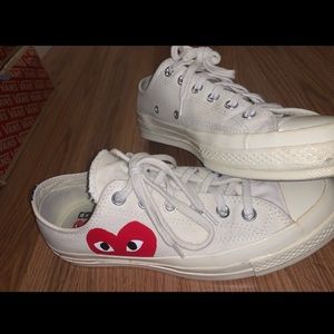 Converse x PLAY Comme des Garçons low tops